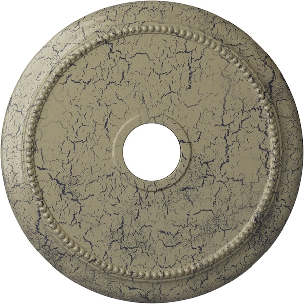Ekena Millwork Crendon Medallion (Canopies up to 4 3/8"), 24 1/8"OD x 4 3/8"ID x 2 1/4"P, Castle Stone Crackle CM24CRCSC - main